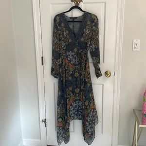 NWT Asymmetrical BCGB wrap dress